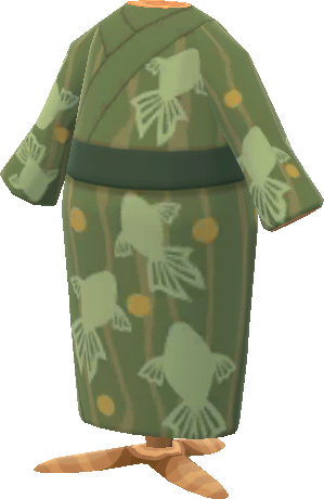 yukata pesci verde