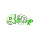 poisson-squelette vert