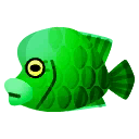 pez napoleón verde