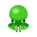 Grün-Oktopus