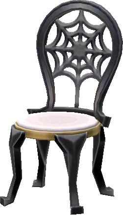 chaise toile noire