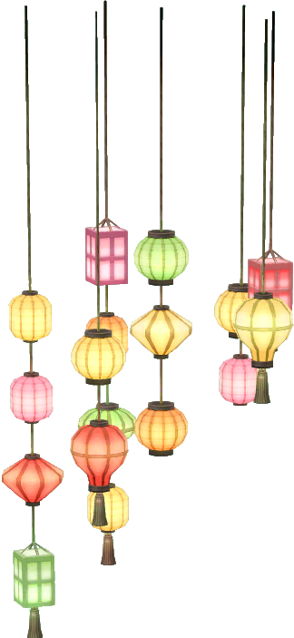 hanging-lantern cluster