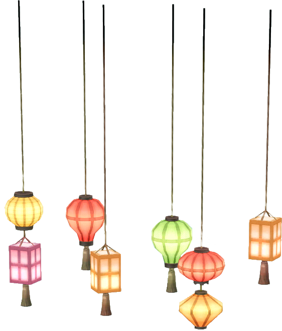 hanging-lantern row