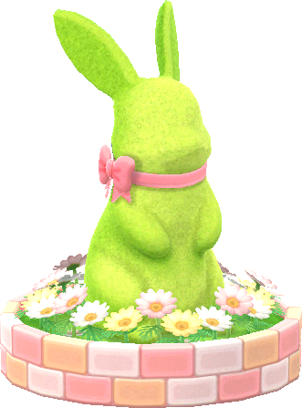 hoppin' bunny topiary