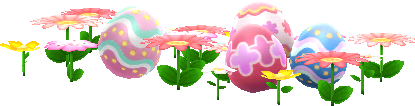 flores caza huevos rosa
