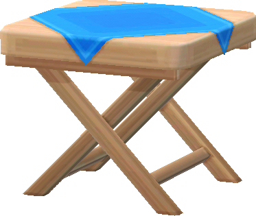 table pliante bleue
