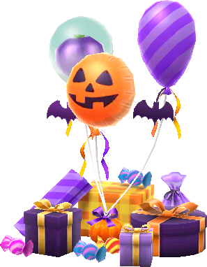 Halloween balloon bunch