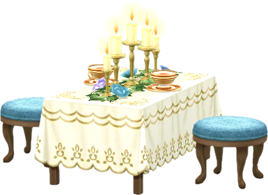 angelic table set