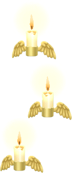 floating winged candles