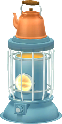 tè fumante su fornelletto