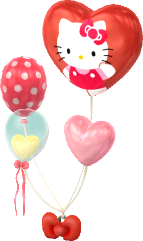 Hello Kitty心型氣球