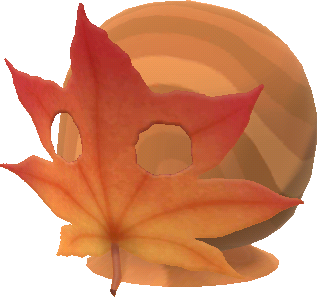 Herbstblatt-Maske