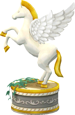 ethereal pegasus statue