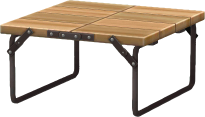 mesa plegable de madera