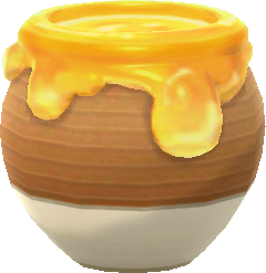 vaso di miele terracotta