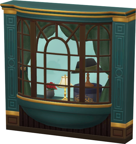 hat-shop bay window