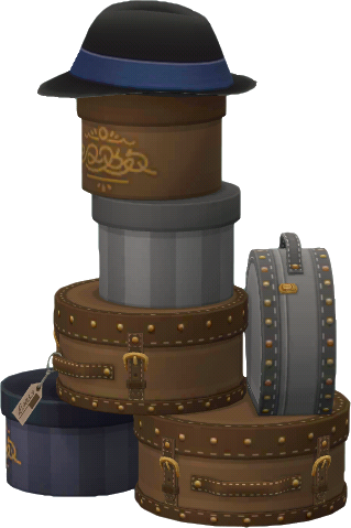 hat-box stack
