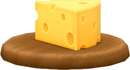 ウッドプレートにのったチーズ