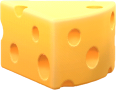 fetta formaggio scolpita