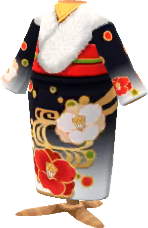 kimono camélia