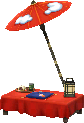 banco parasol escarlata
