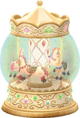 carousel snow globe