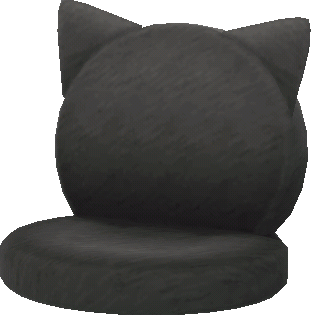 黑貓矮沙發