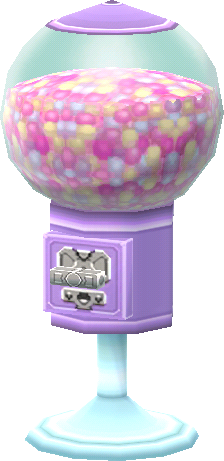 purple gumball machine