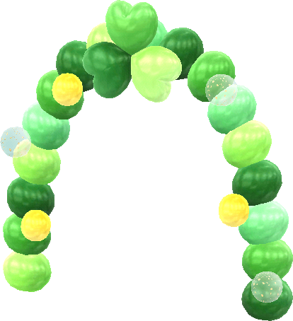 arche de ballons verts