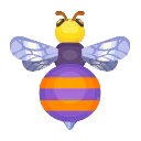 紫色葡萄蜜蜂