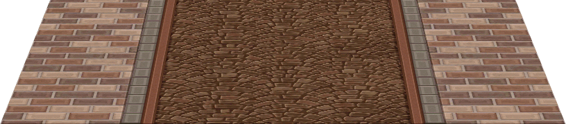 tapis allée de briques