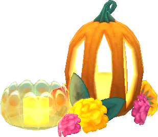 pumpkin cloche candles