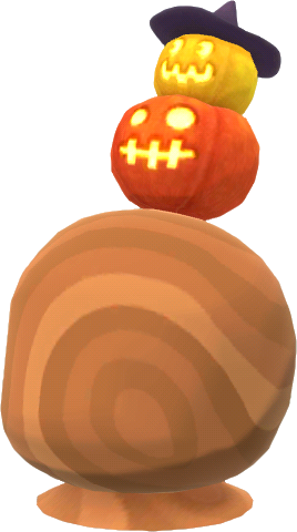 carved pumpkin hat