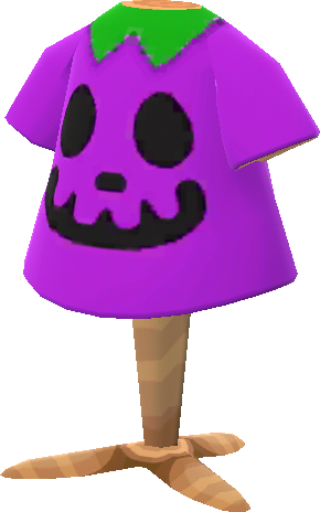 purple jack-o'-lantern tee