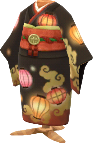 paper-lantern kimono