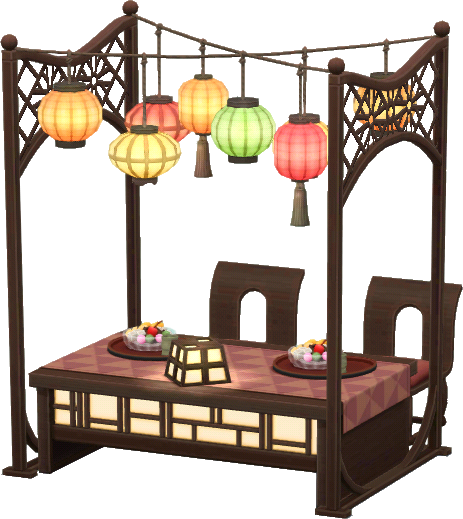 lantern-café table set