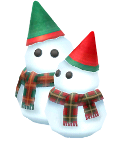 lit-up snowman figures