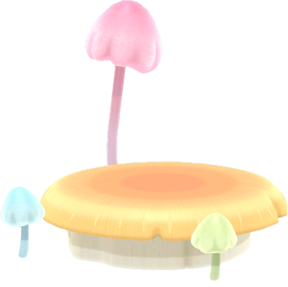 閃亮蘑菇床鋪