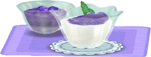 blueberry-jam yogurt
