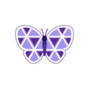 紫色摩登蝴蝶