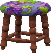 purple vineyard stool
