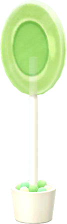 lámpara piruleta verde