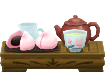 handheld lotus tea set