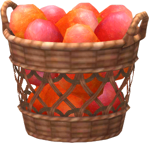 cesta mangos tropicales