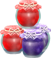 berry-jam jars