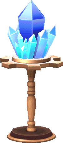lampe cristal bleu