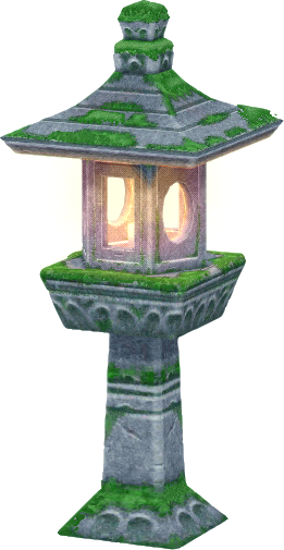生苔石燈籠