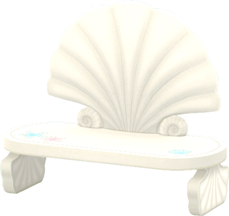 seashell bench