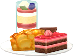 plate of desserts