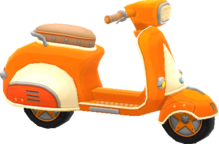 scooter arancione pop